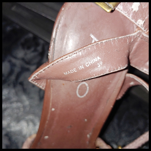 Aldo Brown Heeled Platform Sandals - Picture 12 of 13